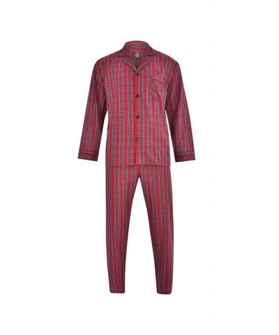 Hanes Men's Big and Tall Cvc Broadcloth Pajama Set Red Plaid $18.07 Pajama