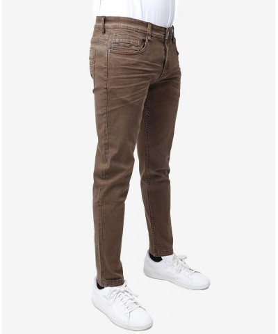 Men's Stretch Twill Colored Pants Dark Brown $25.20 Pants