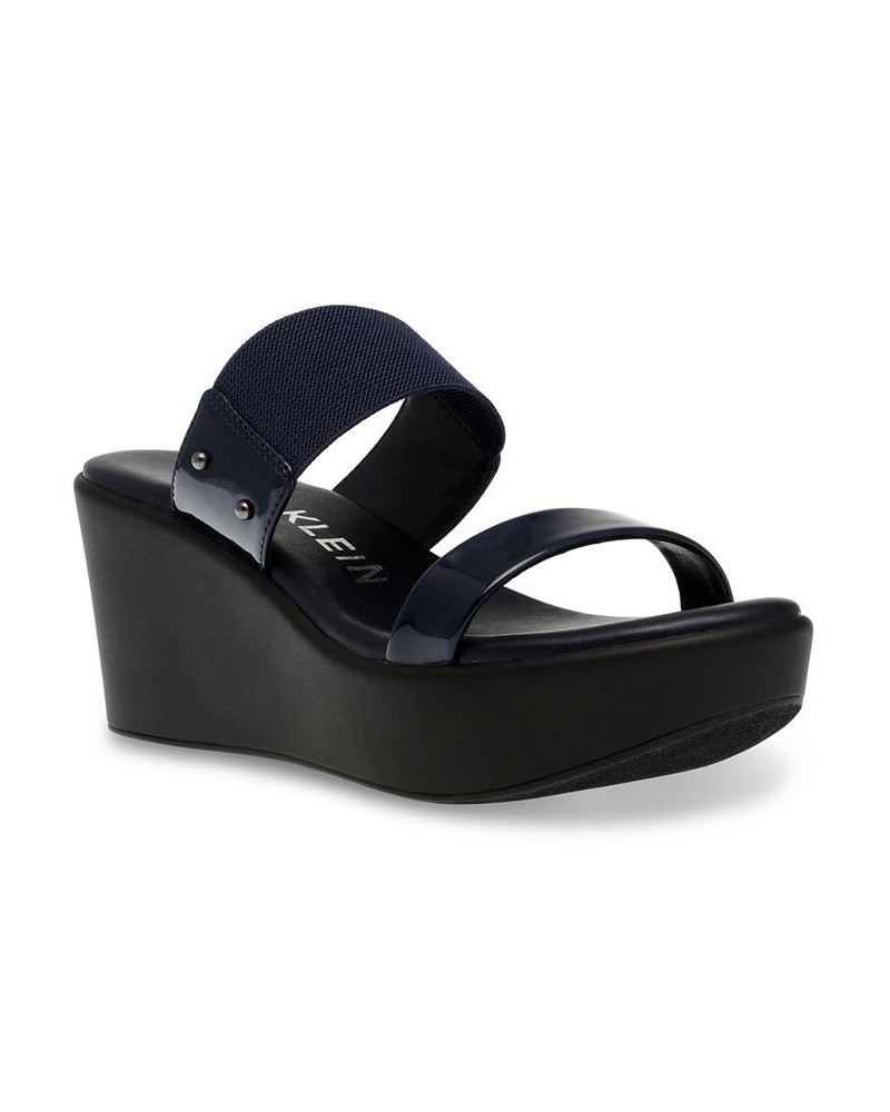 Women's Parker Platform Sandal Blue $38.40 Shoes