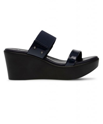 Women's Parker Platform Sandal Blue $38.40 Shoes