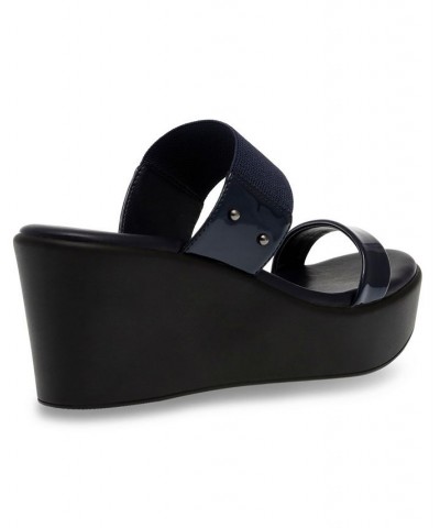 Women's Parker Platform Sandal Blue $38.40 Shoes