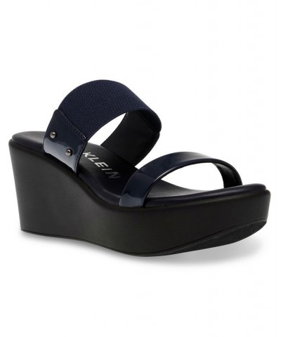 Women's Parker Platform Sandal Blue $38.40 Shoes