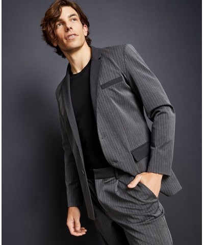 Men's Classic-Fit Pinstripe Blazer Multi $24.78 Blazers