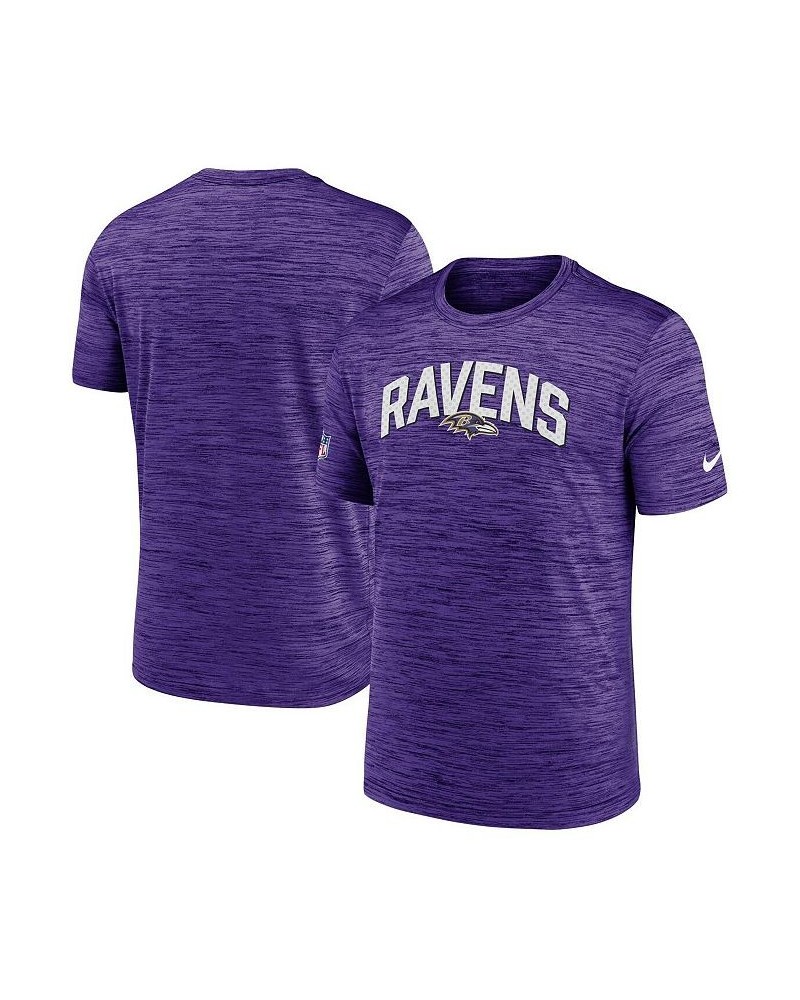 Men's Purple Baltimore Ravens Velocity Athletic Stack Performance T-shirt $26.99 T-Shirts