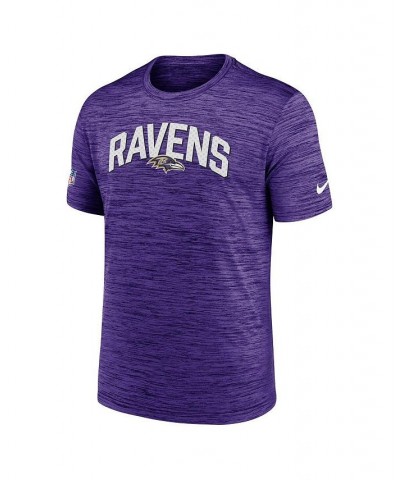 Men's Purple Baltimore Ravens Velocity Athletic Stack Performance T-shirt $26.99 T-Shirts