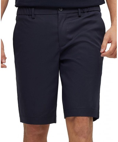 BOSS Men's Slim-Fit Cotton Blend Shorts Blue $72.68 Shorts