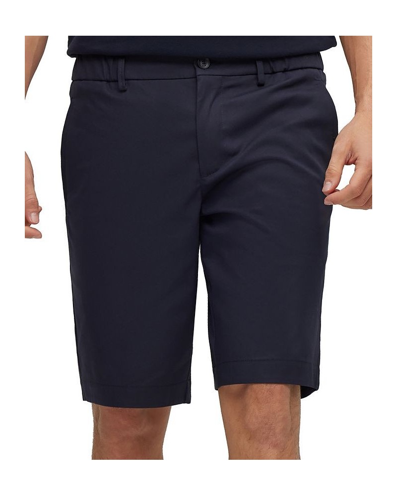 BOSS Men's Slim-Fit Cotton Blend Shorts Blue $72.68 Shorts