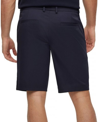 BOSS Men's Slim-Fit Cotton Blend Shorts Blue $72.68 Shorts