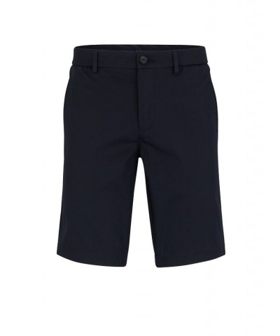 BOSS Men's Slim-Fit Cotton Blend Shorts Blue $72.68 Shorts