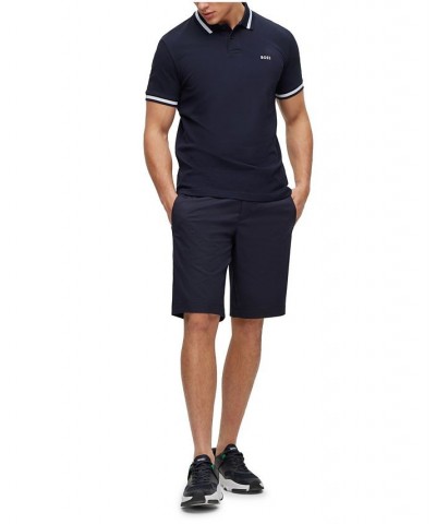 BOSS Men's Slim-Fit Cotton Blend Shorts Blue $72.68 Shorts