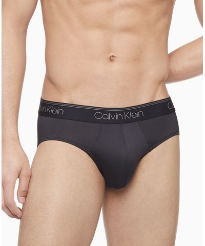 Men's 3-Pack Microfiber Stretch Low-Rise Briefs Black $19.25 Underwear