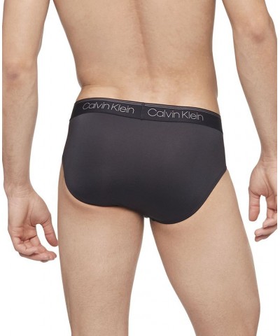 Men's 3-Pack Microfiber Stretch Low-Rise Briefs Black $19.25 Underwear