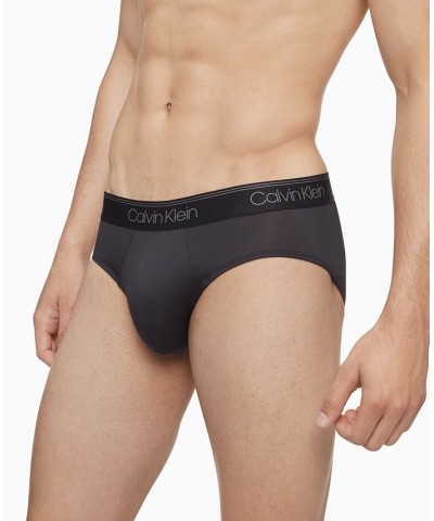 Men's 3-Pack Microfiber Stretch Low-Rise Briefs Black $19.25 Underwear