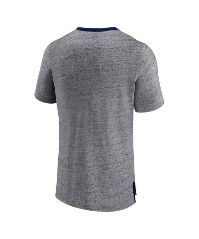 Men's Branded Heathered Gray New York Yankees Iconic Team Element Speckled Ringer T-shirt $21.60 T-Shirts