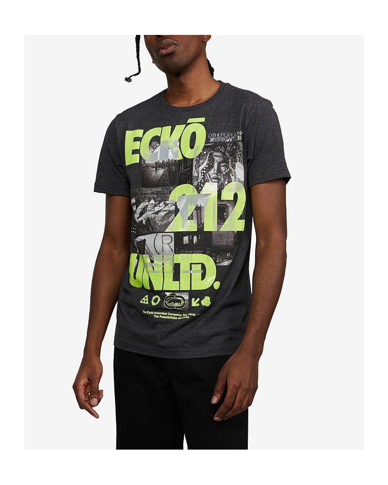 Men's Gridlock Graphic T-shirt Gray $15.64 T-Shirts