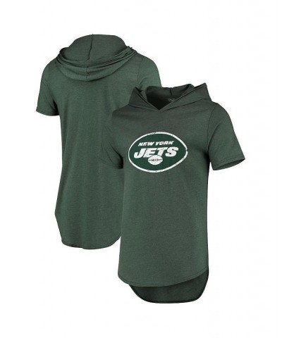 Men's Threads Green New York Jets Primary Logo Tri-Blend Hoodie T-shirt $35.39 T-Shirts