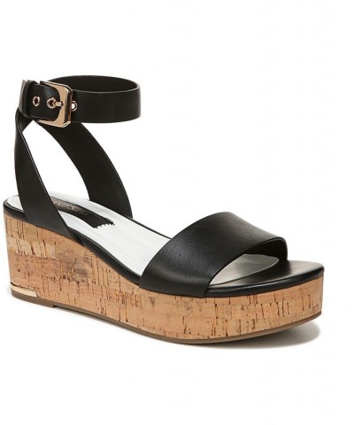 Presley Espadrille Wedge Sandals Black $57.20 Shoes