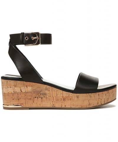 Presley Espadrille Wedge Sandals Black $57.20 Shoes