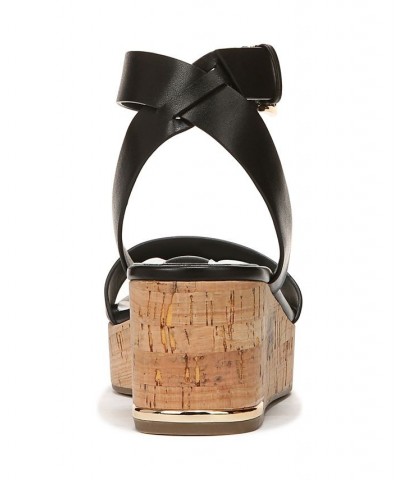 Presley Espadrille Wedge Sandals Black $57.20 Shoes