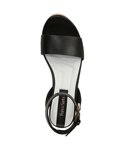 Presley Espadrille Wedge Sandals Black $57.20 Shoes