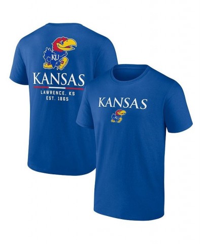 Men's Branded Royal Kansas Jayhawks Game Day 2-Hit T-shirt $21.59 T-Shirts