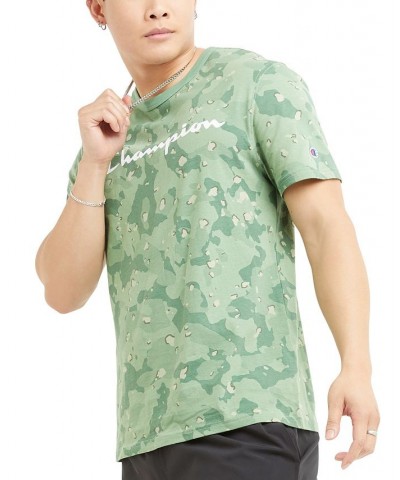 Men's Standard-Fit Camo Logo Graphic T-Shirt Green $18.40 T-Shirts