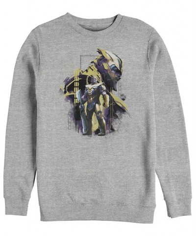 Marvel Men's Avengers Endgame Thanos Mad Titan Side View, Crewneck Fleece Gray $26.95 Sweatshirt