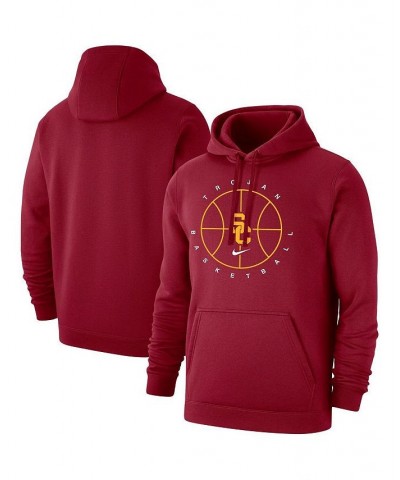 Men's Cardinal USC Trojans Basketball Icon Club Fleece Pullover Hoodie $39.10 Sweatshirt