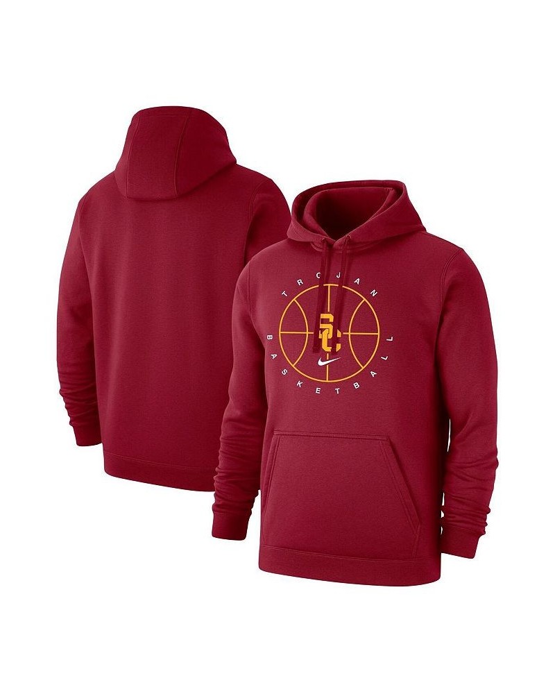 Men's Cardinal USC Trojans Basketball Icon Club Fleece Pullover Hoodie $39.10 Sweatshirt