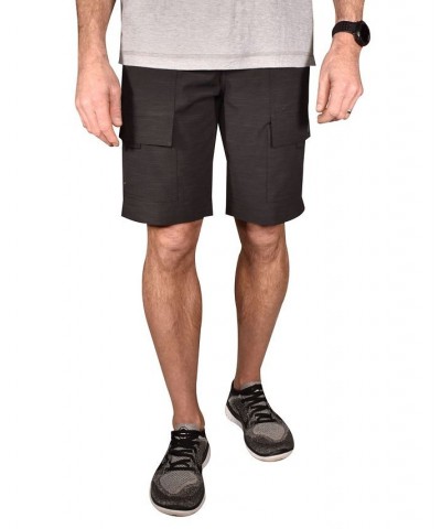 Men's Space Dye Slub 9" Outdoor Shorts Black $39.38 Shorts