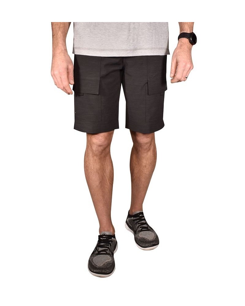 Men's Space Dye Slub 9" Outdoor Shorts Black $39.38 Shorts