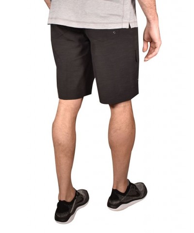 Men's Space Dye Slub 9" Outdoor Shorts Black $39.38 Shorts