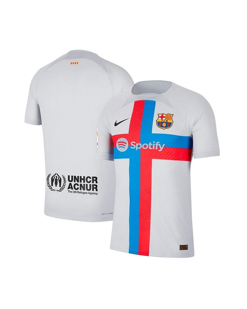 Men's Gray Barcelona 2022/23 Third Vapor Match Authentic Blank Jersey $84.60 Jersey