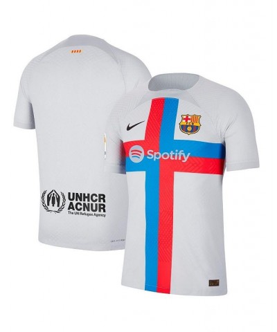 Men's Gray Barcelona 2022/23 Third Vapor Match Authentic Blank Jersey $84.60 Jersey