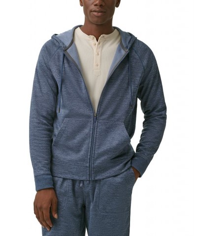 Men's Harbor Zip-Front Hoodie Blue $12.76 Sweatshirt