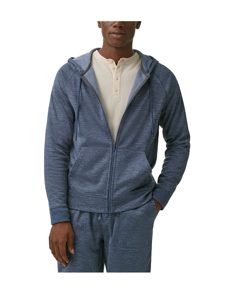 Men's Harbor Zip-Front Hoodie Blue $12.76 Sweatshirt