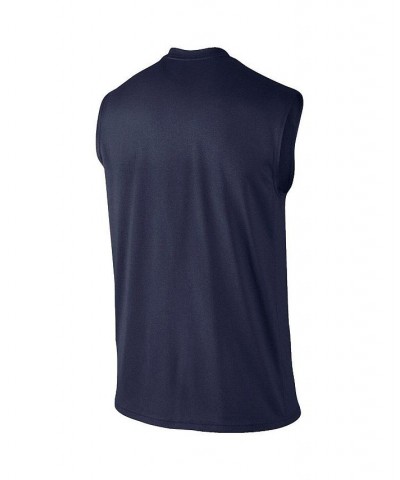 Men's Navy Penn State Nittany Lions Wordmark Drop Legend Performance Tank Top $24.00 T-Shirts