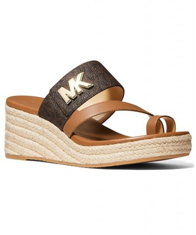 Women's Sidney Mid Wedge Espadrille Sandals PD03 $41.25 Shoes