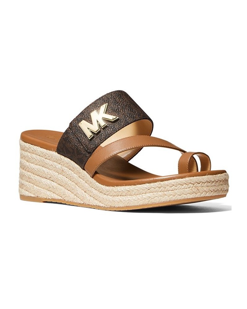 Women's Sidney Mid Wedge Espadrille Sandals PD03 $41.25 Shoes