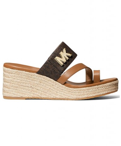 Women's Sidney Mid Wedge Espadrille Sandals PD03 $41.25 Shoes