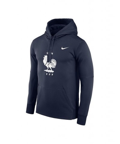 Men's Navy France National Team Therma Performance Pullover Hoodie $39.10 Sweatshirt