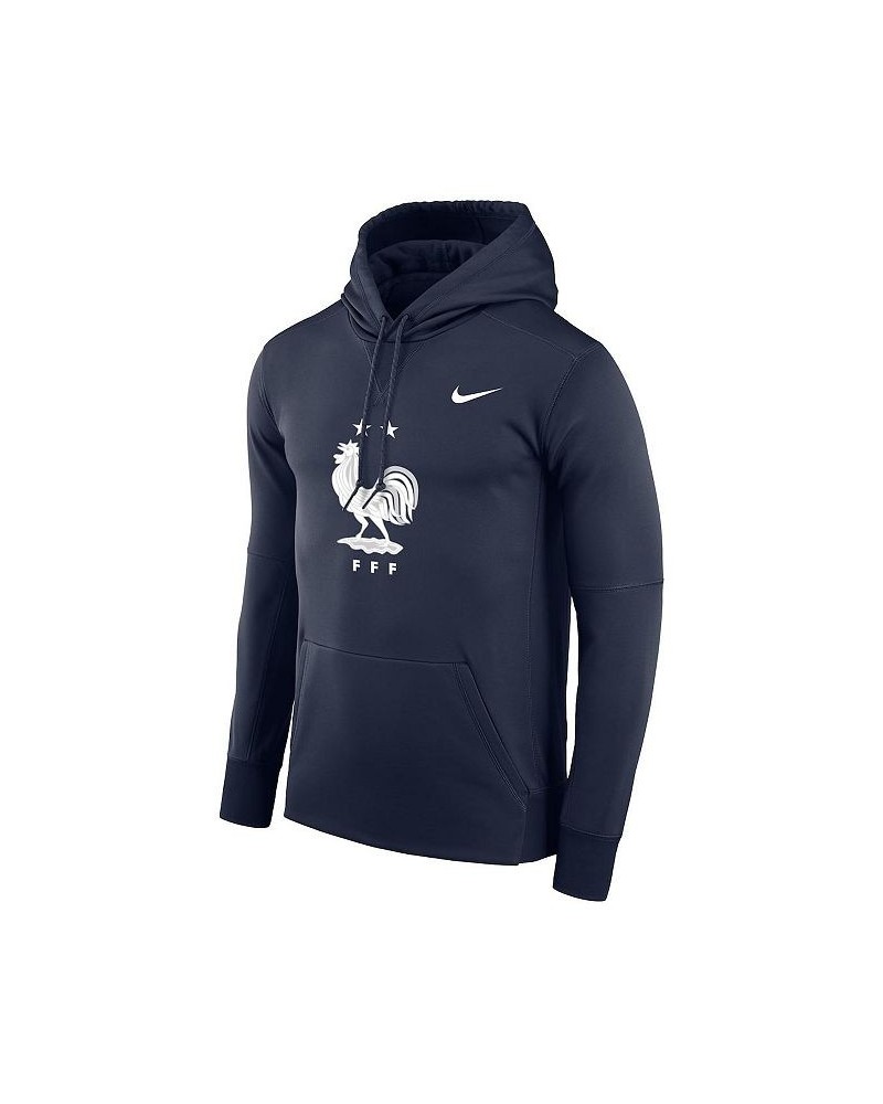 Men's Navy France National Team Therma Performance Pullover Hoodie $39.10 Sweatshirt