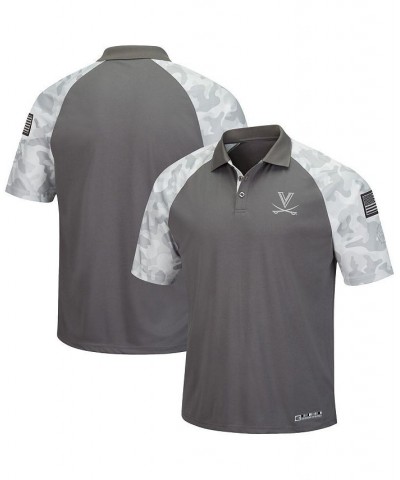 Men's Gray, Camo Virginia Cavaliers OHT Military-Inspired Appreciation Raglan Zoomie Polo Shirt $23.03 Polo Shirts