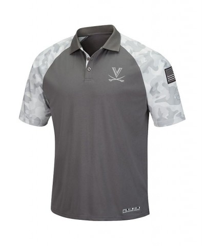 Men's Gray, Camo Virginia Cavaliers OHT Military-Inspired Appreciation Raglan Zoomie Polo Shirt $23.03 Polo Shirts