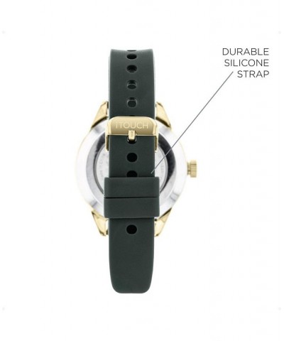 Connected Unisex Olive Silicone Strap Smart Watch 38mm $25.64 Watches