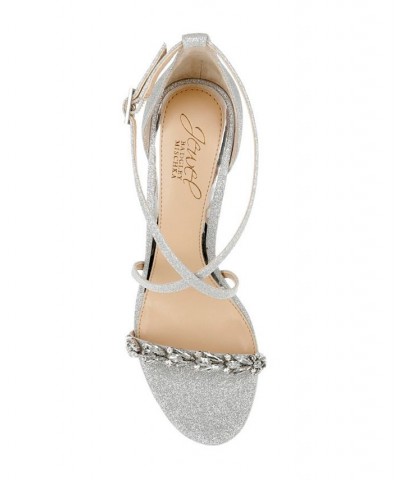 Daphne Evening Sandals Silver $46.44 Shoes