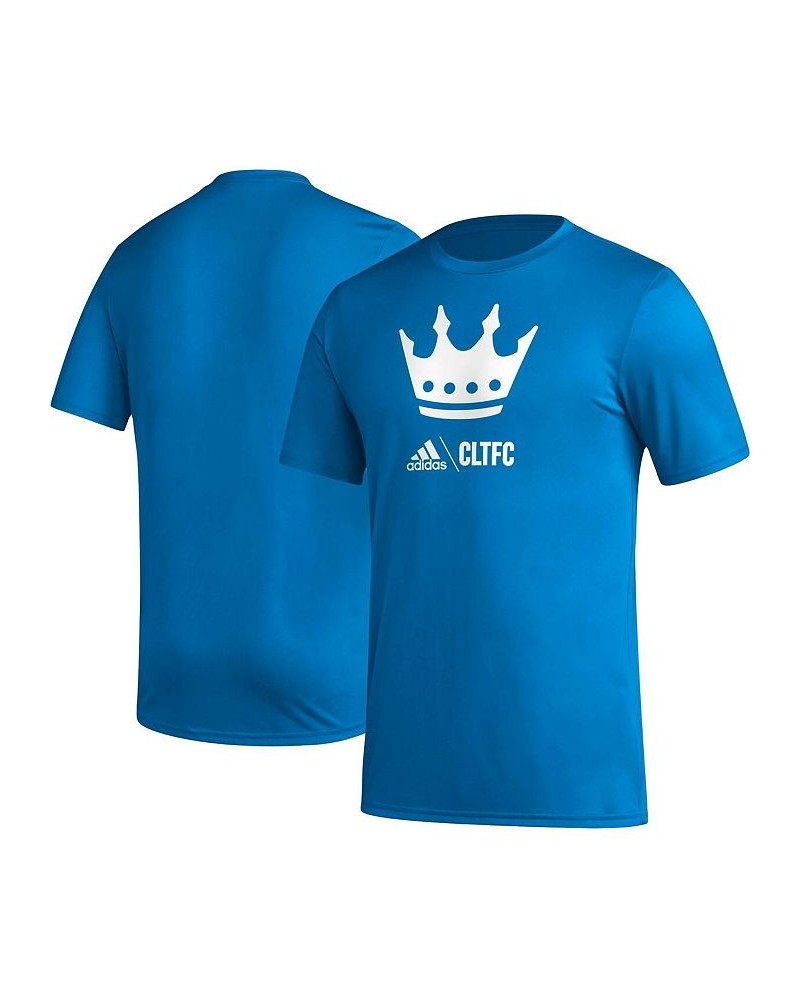 Men's Blue Charlotte FC Icon T-Shirs $23.84 T-Shirts