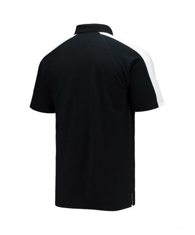 Men's Black, White New Orleans Saints Holden Raglan Polo Shirt $31.00 Polo Shirts