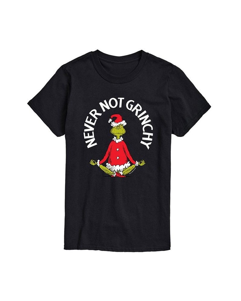 Men's Dr. Seuss The Grinch Never Not Grinchy Graphic T-shirt Black $20.99 T-Shirts