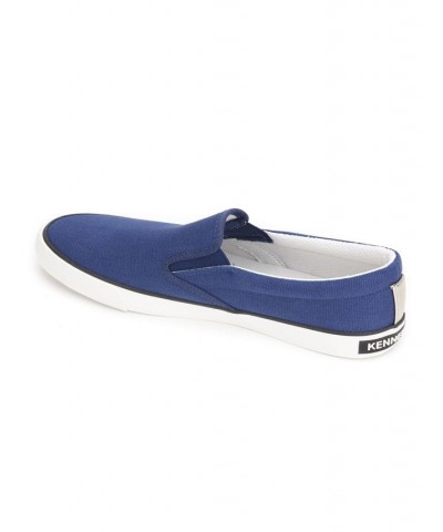 Women's The Run Slip-On Canvas Sneakers Blue $25.22 Shoes